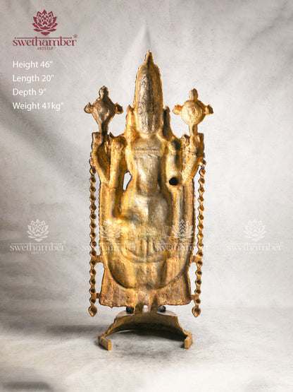 Brass Balaji With Intricate Design For Home & Office Décor