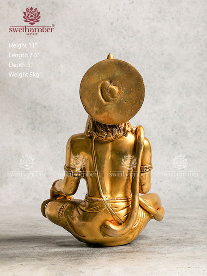Brass Lord Hanuman Statue