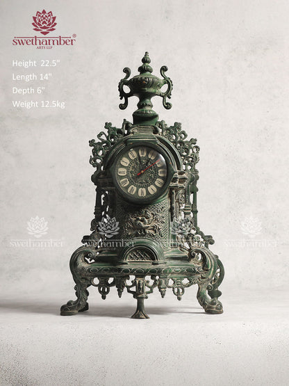 Brass Vintage Antique Table clock