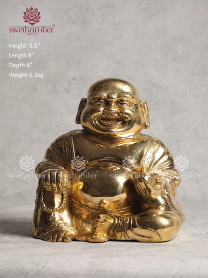 Happy Man Brass Figurine