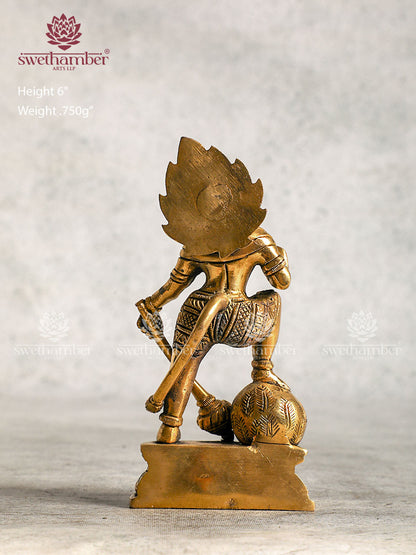 Antique Brass Hanuman Statue