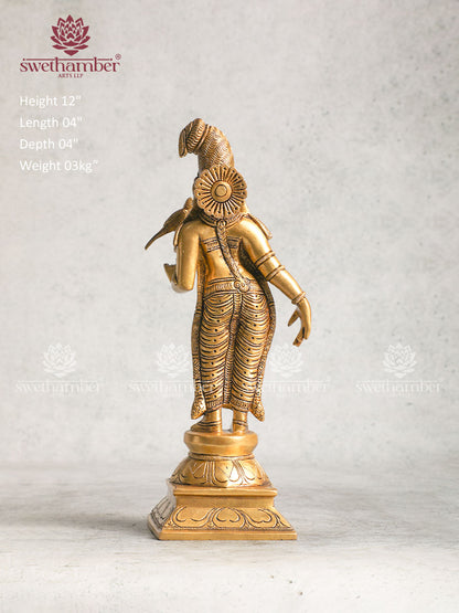 Brass Goddess Andal Statue