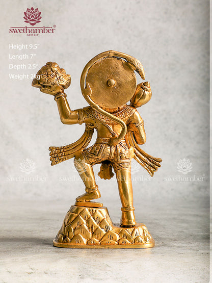 Antique Brass Hanuman Statue