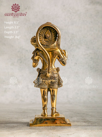 Antique Brass Hanuman Statue