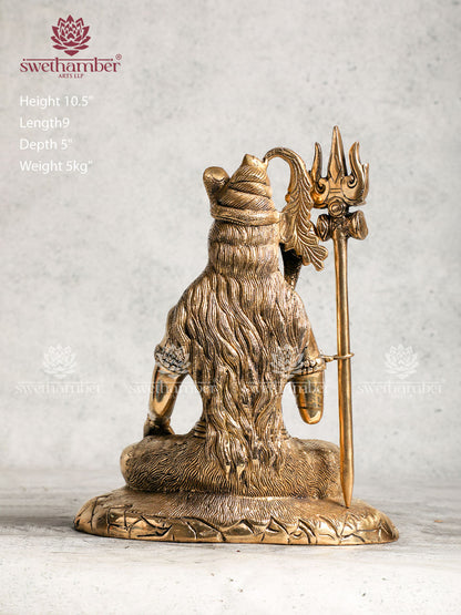 Brass Shiva Idol For Home Décor