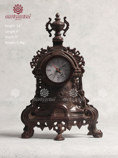 Brass Vintage Antique Table clock