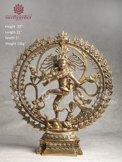 Brass Nataraja Idol