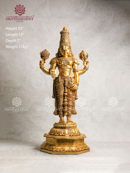 Brass Balaji Statue