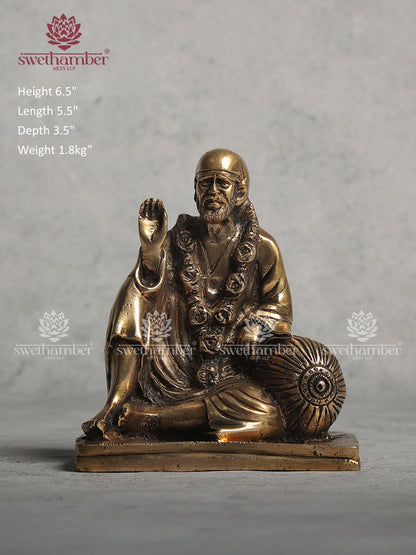 Brass Sai Baba Figurine