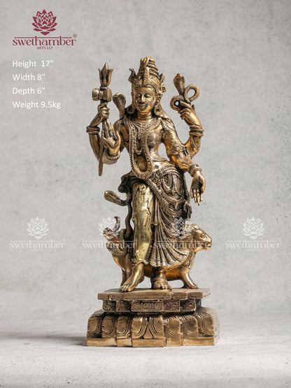 Brass Ardhanarishvara Idol