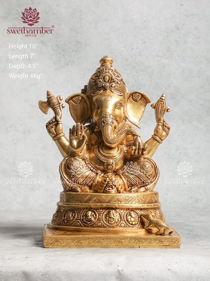 Brass Ganapati Statue For Home