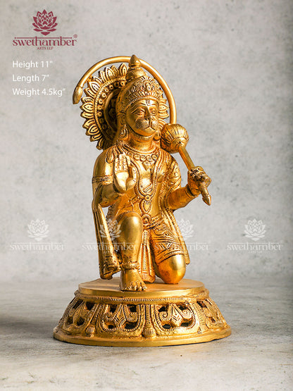 Brass Hanuman Idol For Gifts