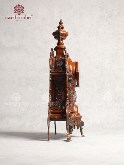 Brass Vintage Antique Table Clock