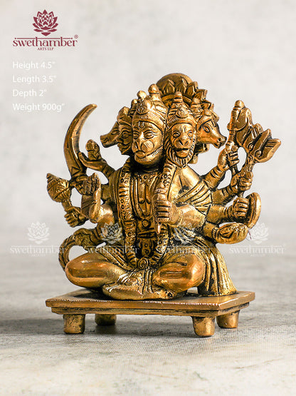 Panchmukhi Hanuman Brass