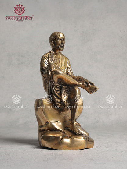 Sai Baba Sculpture In Brass