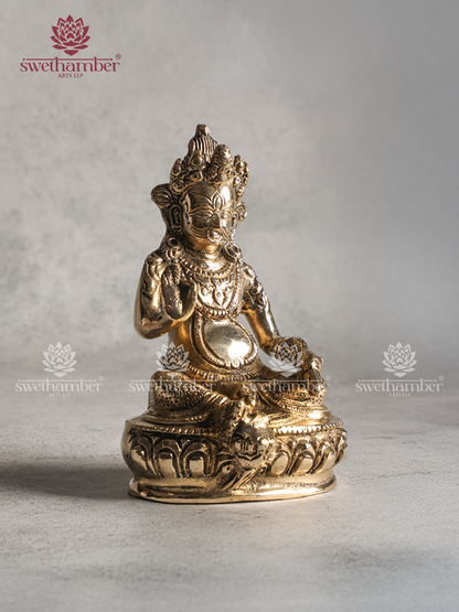 Antique Finish Brass Kuber Idol – Vastu & Prosperity