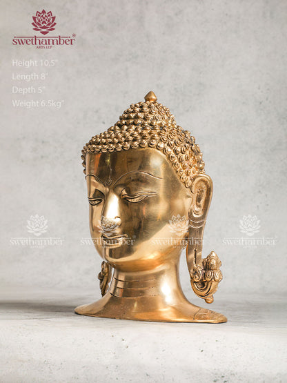 Brass Buddha Head