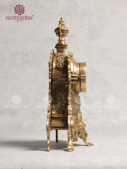 Brass Vintage Antique Table Clock