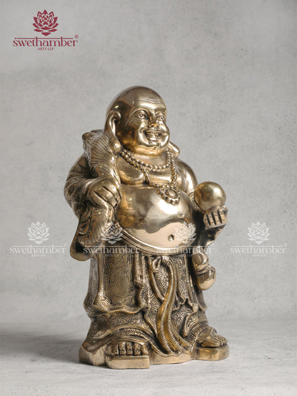 Happy Man Brass Figurine