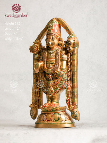 Brass Balaji Statue