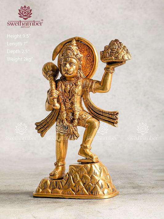 Antique Brass Hanuman Statue