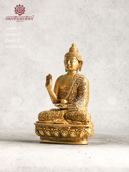 Brass Gautam Buddha idol