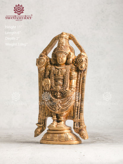 Brass Balaji With Intricate Design