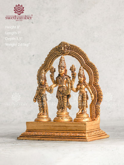 Balaji And Padmavathi Brass Idol Set