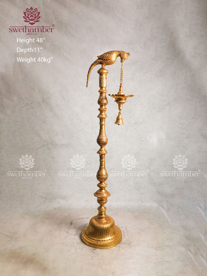 Brass Large Parrot lamps