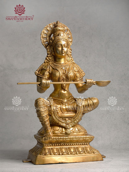Brass Large Annapurna Devi Idol