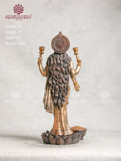 Goddess Standing Lakshmi statue