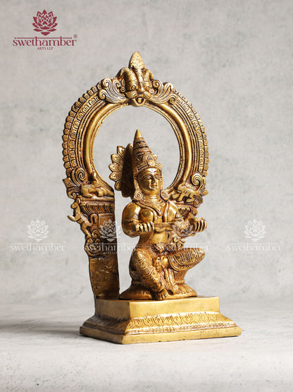Brass Annapurna Devi Idol