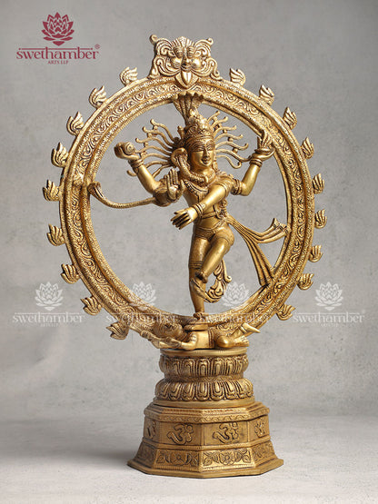 Decorative brass Nataraja statue