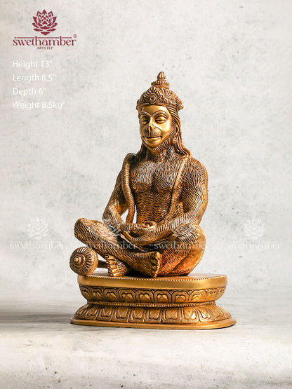 Brass Lord Hanuman Statue