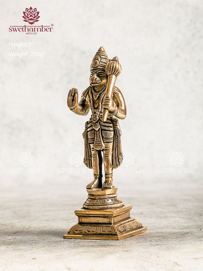 Brass Hanuman Idol For Worship