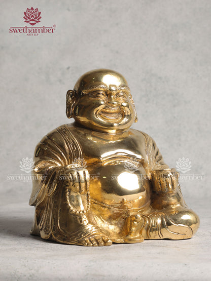 Happy Man Brass Figurine