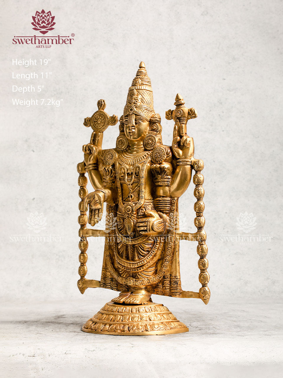 Brass Balaji Family For Pooja Room , Gifts & Home Décor