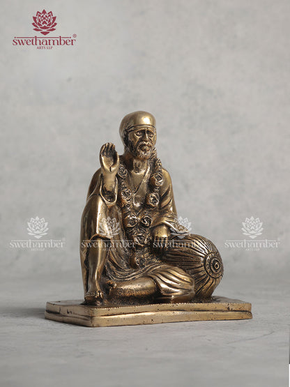 Brass Sai Baba Figurine