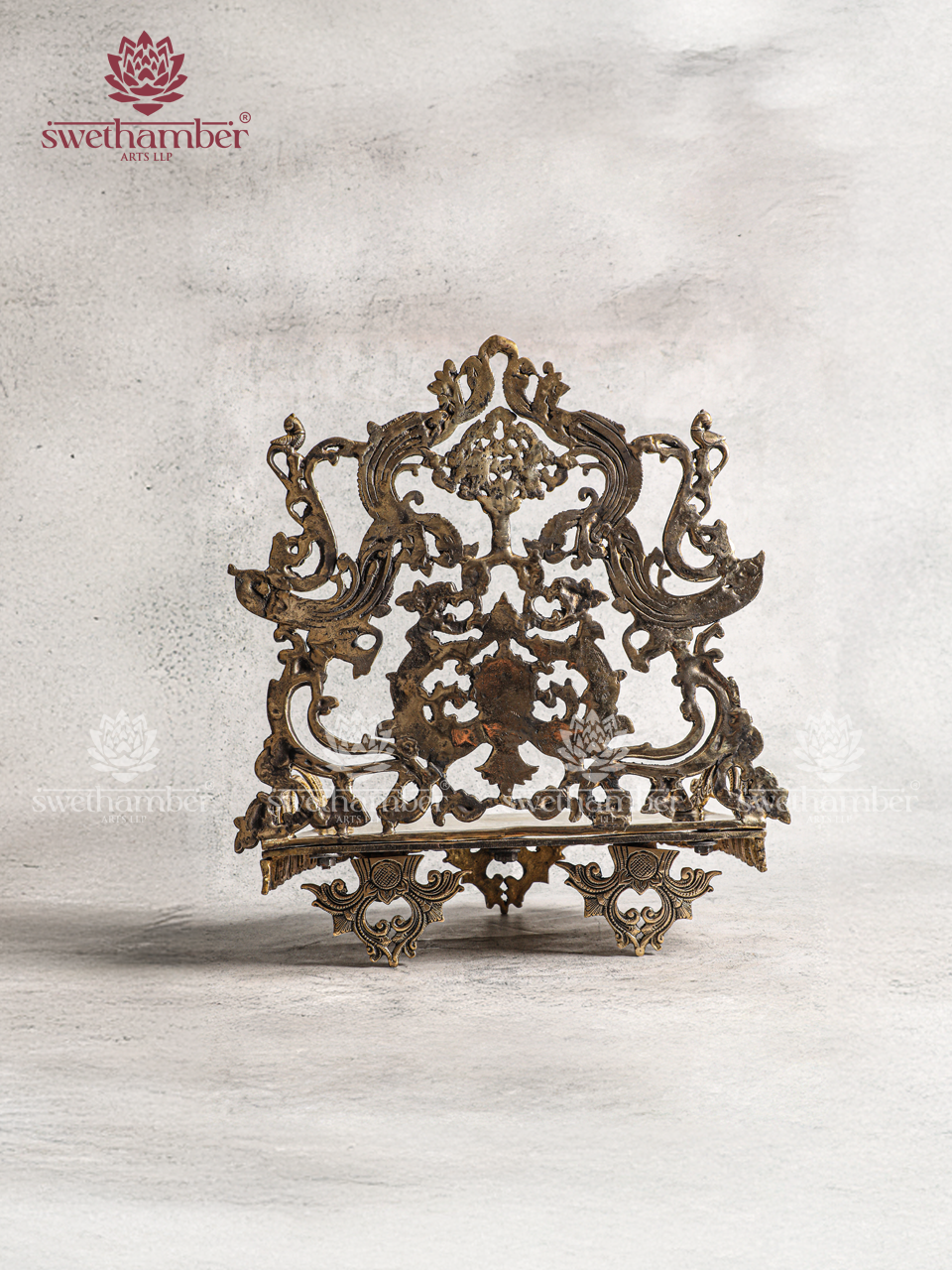 Premium Brass Pitha Stand for Home Temple