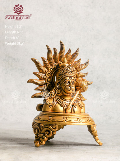 Brass Hanuman Head statue
