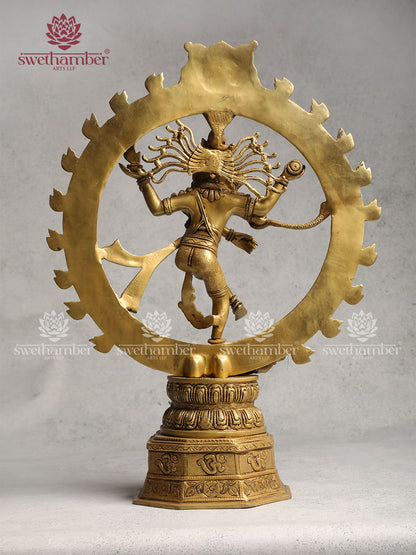 Decorative brass Nataraja statue