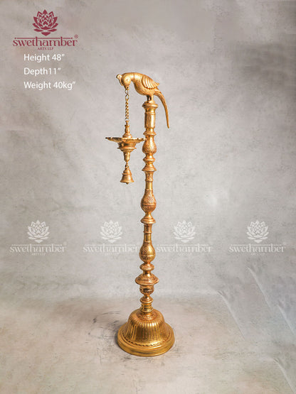 Brass Large Parrot lamps