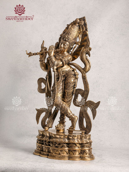 Brass Krishna Idol