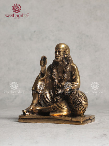 Brass Sai Baba Figurine