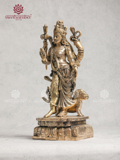 Brass Ardhanarishvara Idol