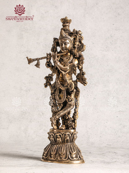 Brass Medium Krishna