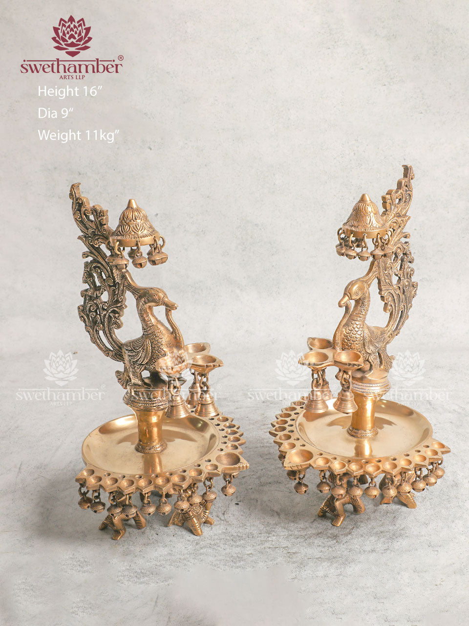 Antique Brass Deepam For Gifts & Festival Oil Lamp