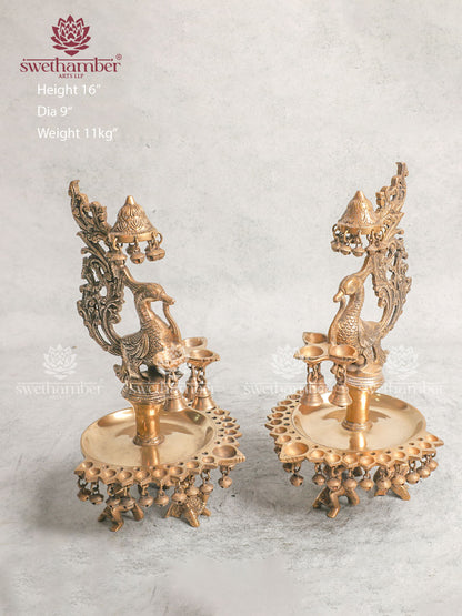 Antique Brass Deepam For Gifts & Festival Oil Lamp