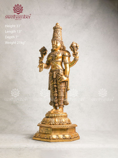 Brass Balaji Statue