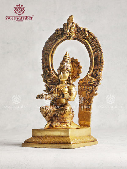 Brass Annapurna Devi Idol